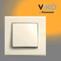Выключатель одноклавишный крем VIKO LINNERA 